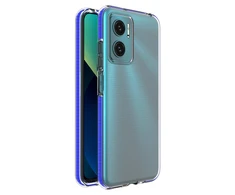 Hurtel Spring dėklas su spalvotu rėmeliu skirtas Xiaomi Redmi 10, tamsiai mėlynas