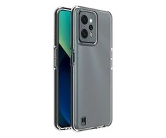 Hurtel Spring dėklas su spalvotu rėmeliu skirtas Realme C31, juodas