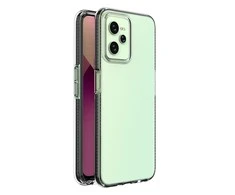 Hurtel Spring dėklas su spalvotu rėmeliu skirtas Realme C35, juodas