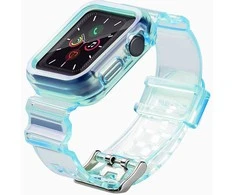Hurtel Silikoninė apyrankė Bracelet Case Strap Light Set for Apple Watch 42mm – mėlynos spalvos