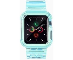 Dėklas Hurtel Silikoninė apyrankė Bracelet Case Strap Light Set for Apple Watch 40mm – mėlynos spalvos