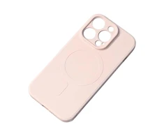 Hurtel MagSafe compatible silikoninis Apple iPhone 15 Pro Max silikoninis – dėklas telefonui raudonos spalvos