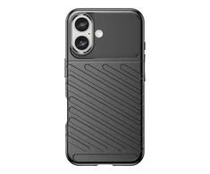 Hurtel Thunder Apple iPhone 16 Plus silikoninis – dėklas telefonui juodos spalvos