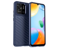 Dėklas iLike Hurtel Thunder Case Lankstus šarvuotas dangtelis, skirtas Xiaomi Redmi 10C mėlynai