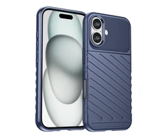 Hurtel Thunder Apple iPhone 16 silikoninis – dėklas telefonui mėlynos spalvos