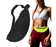 Hurtel Ultimate Running Belt krepšys raktams, piniginei, dokumentams, juodos spalvos