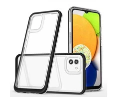 Hurtel Clear dėklas skirtas Samsung Galaxy A03, juodas