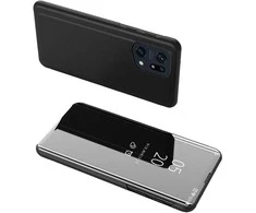 Hurtel Clear View dėklas skirtas Oppo Find X5 Pro, juodas