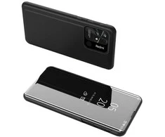 Hurtel Clear View dėklas skirtas Xiaomi Redmi 10C, juodas