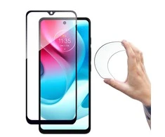 Hurtel Full Cover Flexi Nano Glass plėvelė Apsauginis stiklas with Moto G60s Frame