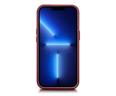 iCarer Leather made of natural leather Apple iPhone 14 Plus dėklas telefonui raudonos spalvos (compatible with MagSafe)