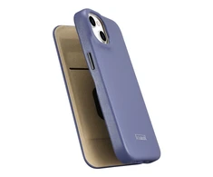 iCarer CE Premium Leather Apple iPhone 14 Plus Magnetic atverčiamas Leather MagSafe Light dėklas telefonui violetinės spalvos (WMI14220715-LP)