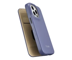 iCarer CE Premium Leather Apple iPhone 14 Pro Max Magnetic atverčiamas Leather MagSafe Light dėklas telefonui violetinės spalvos (WMI14220716-LP)