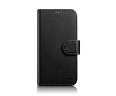 iCarer Wallet 2in1 Apple iPhone 14 Plus Anti-RFID Leather atverčiamas dėklas telefonui juodos spalvos (WMI14220727-BK)