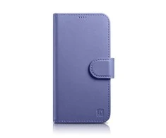 iCarer Wallet 2in1 Apple iPhone 14 Plus Anti-RFID Leather atverčiamas Light dėklas telefonui violetinės spalvos (WMI14220727-LP)