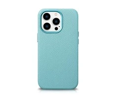 iCarer Litchi Premium Leather Apple iPhone 14 Pro Max Magnetic Leather with MagSafe dėklas telefonui žalios spalvos (WMI14220712-GN)