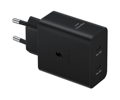 EP-T5020XBE Samsung Dual USB-C 50W kelioninis įkroviklis + USB-C duomenų kabelis Juodas