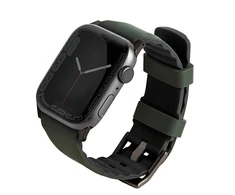 Uniq Išmaniojo laikrodžio Apple Watch 4/5/6/7/SE magnetinis/dvipusis dirželis, Žalios spalvos, 44/45/49mm