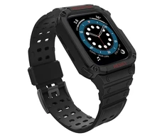 Išmaniojo laikrodžio Apple SE/7 silikoninis Hurtel dirželis, Juodos spalvos, 38/40/41 mm