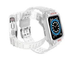 Išmaniojo laikrodžio Apple SE/7 silikoninis Hurtel dirželis, Baltos spalvos, 42/44/45 mm