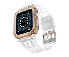 Išmaniojo laikrodžio Apple SE/7 silikoninis Hurtel dirželis, Rožinės spalvos, 38/40/41 mm