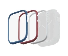 Dėklas Uniq Išmaniojo laikrodžio Apple Watch 4/5/6/7/8/SE ekrano rėmelis, Mėlynos/Raudonos/Baltos spalvos, 44/45mm