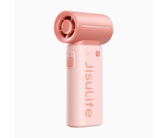 Jisulife rankinis ventiliatorius Life9 3600mAh Portable USB Fan - rožinės spalvos
