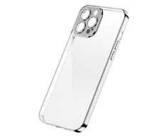Dėklas Joyroom Chery Mirror Case Cover for Apple iPhone 13 Pro su metaliniu rėmeliu Sidabrinis (JR-BP908 sidabrinės spalvos)