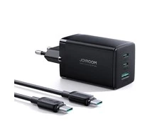 Įkroviklis GaN Ultra 65W 2C1A Kabelis CC Joyroom TCG01 (juodas)