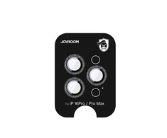 Joyroom JR-MSF0303 Apsauginis stiklas Screen Protector skirtas Apple iPhone 16 Pro/16 Pro Max Lenses – juodos spalvos