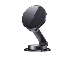 Joyroom JR-ZS408 magnetic holder with 15W inductive charger for car cockpit – juodas