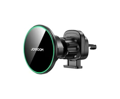 Magnetinis belaidžio automobilinio įkroviklio laikiklis Joyroom JR-ZS412 juodos spalvos