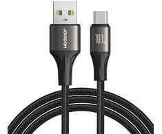 Laidas iš USB į USB-C Joyroom SA25-AC6 / 100W / 1.2m (juodas)