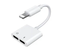 Garso adapteris Dual Lightning Joyroom S-Y104 (baltas)