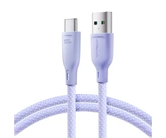 USB kabelis Joyroom (S-A34) type-C (100W 3A) 1m violetinis