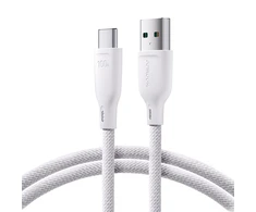 USB kabelis Joyroom (S-A34) C tipo (100W 3A) 1m baltas
