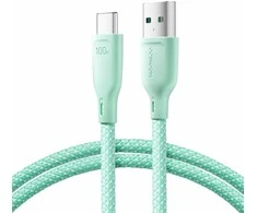 USB kabelis Joyroom (S-A34) type-C (100W 3A) 1m žalias
