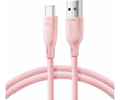 USB kabelis Joyroom (S-A34) type-C (100W 3A) 1m rožinis