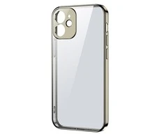 Joyroom New Beauty Series ultra plonas with electroplated frame iPhone 12 Pro dėklas telefonui aukso spalvos (JR-BP743)
