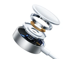 Apple Watch magnetinis įkroviklis Joyroom S-IW008 Lightning + USB-C 5 V 1.2 m (baltas)