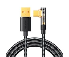 Kampinis kabelis prie USB-A / Type-C / 3A / 1.2 m Joyroom S-UC027A6 (juodas)