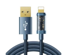 Kabelis prie USB-A / Lightning / 2.4A / 1.2m Joyroom S-UL012A12 (mėlynas)