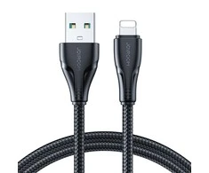 USB kabelis viršija / Lightning / 2m Joyroom S-UL012A11 (juodas)