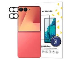 Juodas Wozinsky Full Camera Glass skirtas Samsung Galaxy Z Flip 7, Set of 2