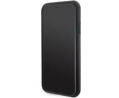 Apple iPhone 11 / XR Karl Lagerfeld dėklas Gripstand Saffiano Karl&amp;Choupette Pins (KLHCN61GSAKCPK) juodos spalvos