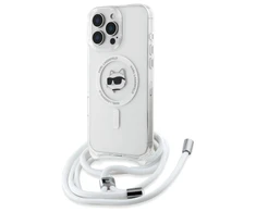 Karl Lagerfeld KLHMP16XHCCHNT Apple iPhone 16 Pro Max 6.9" dėklas telefonui skaidrus IML Choupette Head &amp; Cord MagSafe