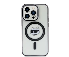 Karl Lagerfeld KLHMP15LHCHNOTK Apple iPhone 15 Pro 6.1″ skaidrus kietas dėklas IML Choupette`s Head MagSafe