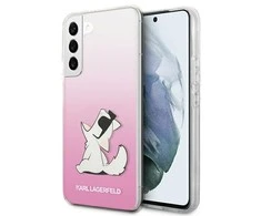 Karl Lagerfeld KLHCS22MCFNRCPI S22 Plus S906 dėklas telefonui rožinės spalvos Choupette Eat