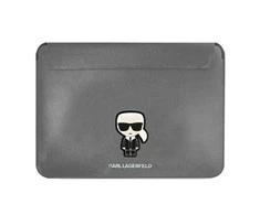 Karl Lagerfeld dėklas KLCS16PISFG 16” sidabrinis Saffiano Iconic