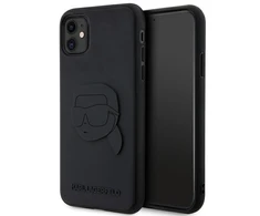 Karl Lagerfeld Rubber Karl Head 3D - dėklas skirtas Apple iPhone 11 Juodas